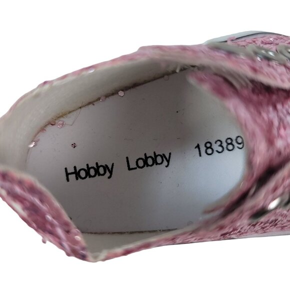 2/$15 18" Dolls Glitter Sparkle Sneakers Pink Slip On Shoes OG AG Hobby Lobby - Picture 8 of 8